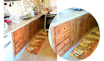 Gabinete de madeira para cozinha - acabamento liso -  GB45
